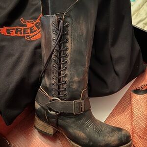 Freebird Stagecoach Black Boots